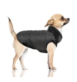 Doudoune Réversible Avec Fourrure KARLA -Chiens Chats Fournitures Magasin doudoune reversible avec fourrure karla 2