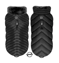 Doudoune Réversible Avec Fourrure KARLA -Chiens Chats Fournitures Magasin doudoune reversible avec fourrure karla 3