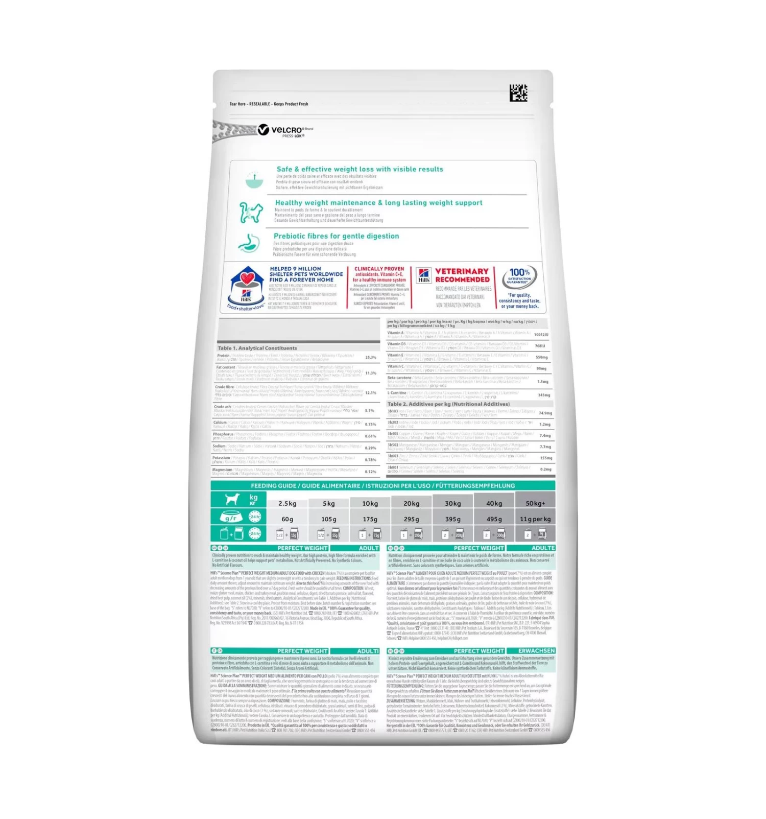 Hill's Science Plan - Canine Perfect Weight Adult Medium 2 Hill's Science Plan - Canine Perfect Weight Adult Medium – Image 2