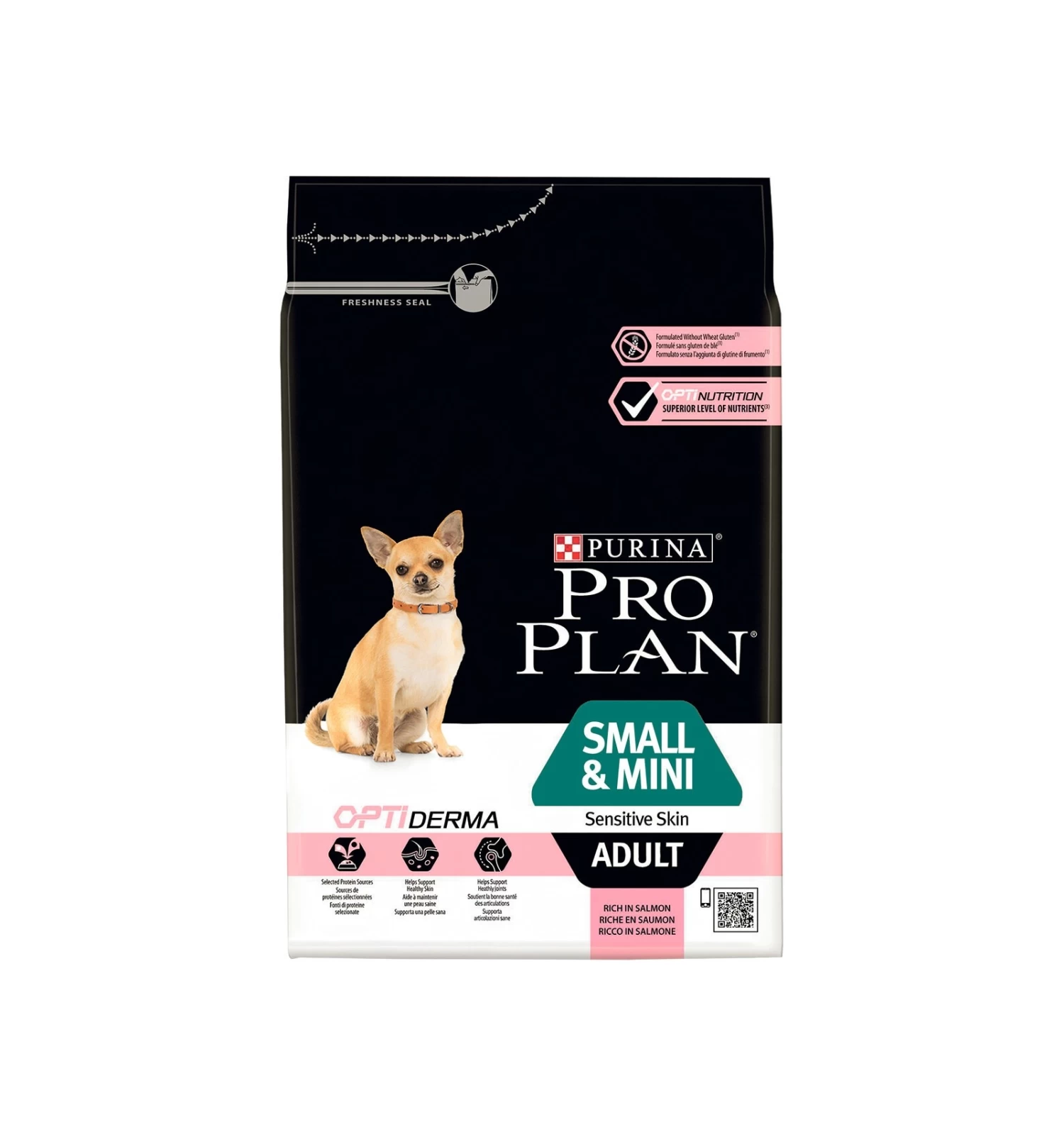 Purina Pro Plan - Small & Mini Adult Sensitive Skin (Saumon) 1 Purina Pro Plan - Small & Mini Adult Sensitive Skin (Saumon)