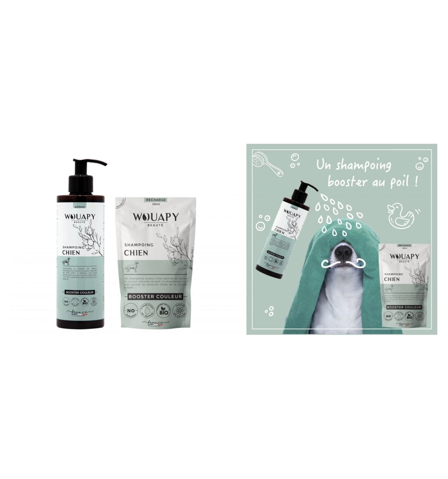 Wouapy - Shampoing Chien (booster De Couleur) 1 Wouapy - Shampoing Chien (booster De Couleur)